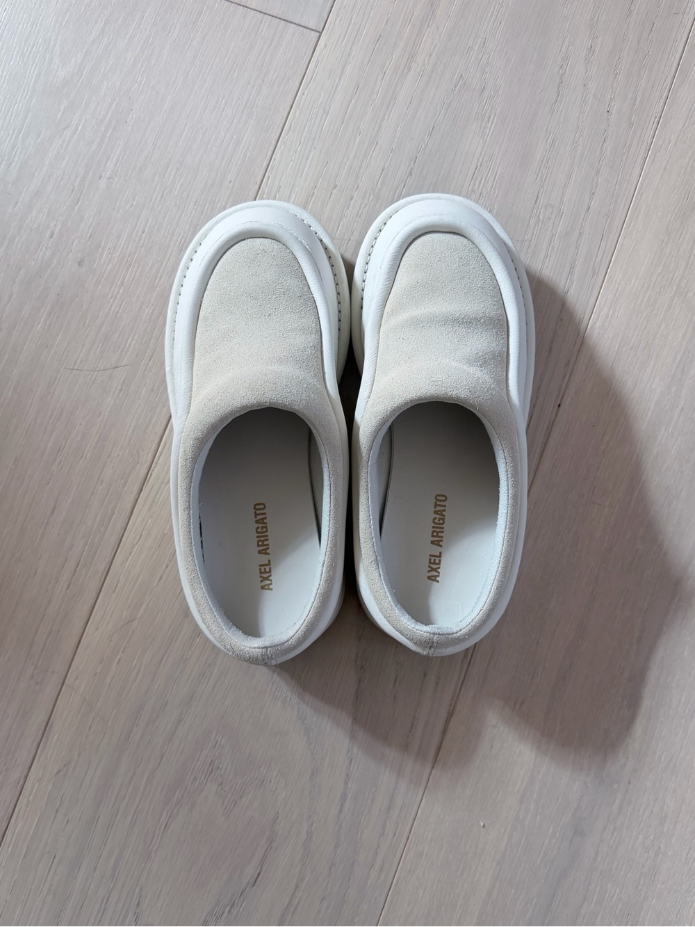 Axel Arigato White Slip-On Sneakers